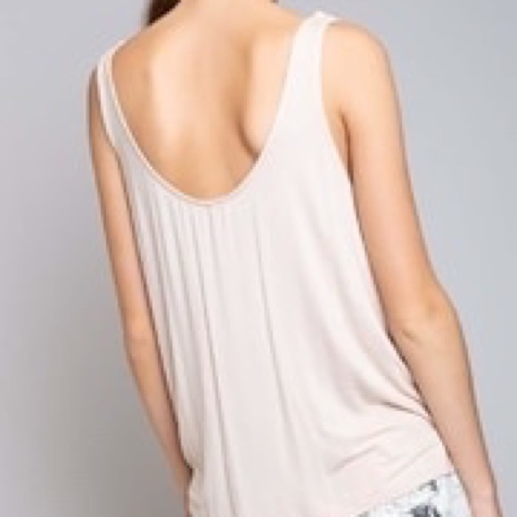 POL PLUNGING TWIST TANK TOP - Picture 3 of 4